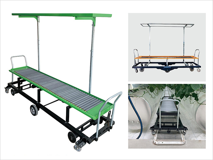 Greenhouse turnover vehicle